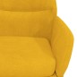 vidaXL Sillón de relax con reposapiés terciopelo amarillo mostaza vidaXL Sillón de relax con reposapiés terciopelo amarillo mostaza