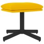 vidaXL Sillón de relax con reposapiés terciopelo amarillo mostaza vidaXL Sillón de relax con reposapiés terciopelo amarillo mostaza