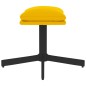 vidaXL Sillón de relax con reposapiés terciopelo amarillo mostaza vidaXL Sillón de relax con reposapiés terciopelo amarillo mostaza