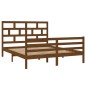 vidaXL Estructura de cama madera maciza marrón miel 5FT 150x200 cm vidaXL Estructura de cama madera maciza marrón miel 5FT 150x200 cm