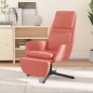 vidaXL Sillón de relax con reposapiés terciopelo rosa vidaXL Sillón de relax con reposapiés terciopelo rosa