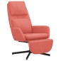 vidaXL Sillón de relax con reposapiés terciopelo rosa vidaXL Sillón de relax con reposapiés terciopelo rosa