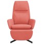 vidaXL Sillón de relax con reposapiés terciopelo rosa vidaXL Sillón de relax con reposapiés terciopelo rosa