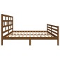 vidaXL Estructura de cama madera maciza marrón miel 5FT 150x200 cm vidaXL Estructura de cama madera maciza marrón miel 5FT 150x200 cm