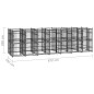 vidaXL Perrera de exterior de acero 12,9 m² vidaXL Perrera de exterior de acero 12,9 m²