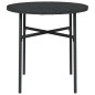 vidaXL Juego de comedor para jardín 3 piezas ratán sintético negro vidaXL Juego de comedor para jardín 3 piezas ratán sintético negro