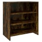 vidaXL Aparador de 2 piezas madera manufacturada color roble ahumado vidaXL Aparador de 2 piezas madera manufacturada color roble ahumado