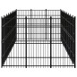 vidaXL Perrera de exterior de acero 24,88 m²