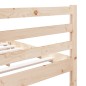 vidaXL Estructura de cama doble de madera maciza 4FT6 135x190 cm