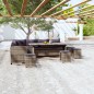 vidaXL Set de sofás de jardín 6 piezas y cojines ratán sintético gris vidaXL Set de sofás de jardín 6 piezas y cojines ratán sintético gris