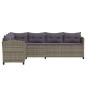 vidaXL Set de sofás de jardín 6 piezas y cojines ratán sintético gris vidaXL Set de sofás de jardín 6 piezas y cojines ratán sintético gris