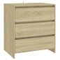 vidaXL Aparador de 2 piezas madera manufacturada color roble Sonoma