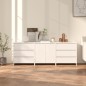 vidaXL Aparador de 3 piezas madera manufacturada blanca vidaXL Aparador de 3 piezas madera manufacturada blanca