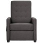 vidaXL Sillón reclinable eléctrico de tela gris oscuro vidaXL Sillón reclinable eléctrico de tela gris oscuro