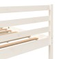 vidaXL Estructura de cama madera maciza de pino blanco 120x200 cm vidaXL Estructura de cama madera maciza de pino blanco 120x200 cm