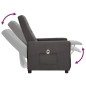 vidaXL Sillón reclinable eléctrico de tela gris oscuro vidaXL Sillón reclinable eléctrico de tela gris oscuro