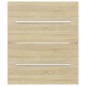 vidaXL Mueble con lavabo madera de ingeniería roble Sonoma vidaXL Mueble con lavabo madera de ingeniería roble Sonoma