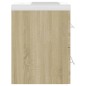 vidaXL Mueble con lavabo madera de ingeniería roble Sonoma vidaXL Mueble con lavabo madera de ingeniería roble Sonoma