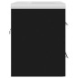 vidaXL Mueble con lavabo madera de ingeniería negro vidaXL Mueble con lavabo madera de ingeniería negro