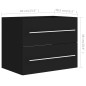 vidaXL Mueble con lavabo madera de ingeniería negro vidaXL Mueble con lavabo madera de ingeniería negro