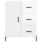 vidaXL Aparador alto madera contrachapada blanco brillo 69,5x34x180 cm vidaXL Aparador alto madera contrachapada blanco brillo 69,5x34x180 cm