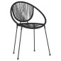 vidaXL Juego de comedor de jardín 5 piezas negro vidaXL Juego de comedor de jardín 5 piezas negro