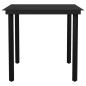 vidaXL Juego de comedor de jardín 5 piezas negro vidaXL Juego de comedor de jardín 5 piezas negro
