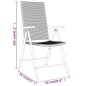 vidaXL Juego de comedor de jardín 3 piezas negro vidaXL Juego de comedor de jardín 3 piezas negro