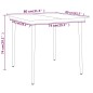 vidaXL Juego de comedor de jardín 3 piezas negro vidaXL Juego de comedor de jardín 3 piezas negro