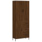 vidaXL Aparador alto madera contrachapada marrón roble 69,5x34x180 cm vidaXL Aparador alto madera contrachapada marrón roble 69,5x34x180 cm