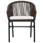 vidaXL Juego de comedor de jardín 7 piezas marrón vidaXL Juego de comedor de jardín 7 piezas marrón