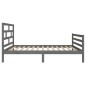 vidaXL Estructura de cama madera maciza de pino gris 90x200 cm vidaXL Estructura de cama madera maciza de pino gris 90x200 cm