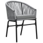 vidaXL Juego de comedor para jardín 5 piezas ratán sintético gris vidaXL Juego de comedor para jardín 5 piezas ratán sintético gris