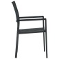 vidaXL Juego de comedor para jardín 5 piezas negro vidaXL Juego de comedor para jardín 5 piezas negro
