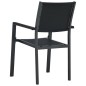 vidaXL Juego de comedor para jardín 5 piezas negro vidaXL Juego de comedor para jardín 5 piezas negro