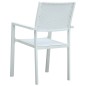 vidaXL Juego de comedor para jardín 9 piezas blanco vidaXL Juego de comedor para jardín 9 piezas blanco