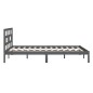 vidaXL Estructura de cama de madera maciza de pino gris 160x200 cm vidaXL Estructura de cama de madera maciza de pino gris 160x200 cm