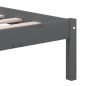 vidaXL Estructura de cama de madera maciza de pino gris 160x200 cm vidaXL Estructura de cama de madera maciza de pino gris 160x200 cm