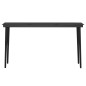 vidaXL Juego de comedor de jardín 5 piezas con cojines marrón y negro