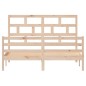 vidaXL Estructura de cama de madera maciza de pino 160x200 cm