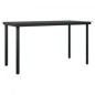 vidaXL Juego de comedor de jardín 7 piezas con cojines gris y negro vidaXL Juego de comedor de jardín 7 piezas con cojines gris y negro