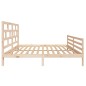 vidaXL Estructura de cama de madera maciza de pino 160x200 cm