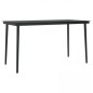 vidaXL Juego de comedor de jardín 7 piezas con cojines gris y negro vidaXL Juego de comedor de jardín 7 piezas con cojines gris y negro