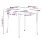 vidaXL Juego de comedor de jardín 3 piezas con cojines gris y negro vidaXL Juego de comedor de jardín 3 piezas con cojines gris y negro