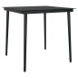 vidaXL Juego de comedor de jardín 5 piezas con cojines marrón y negro