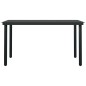 vidaXL Juego de comedor para jardín 7 piezas gris y negro vidaXL Juego de comedor para jardín 7 piezas gris y negro