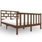 vidaXL Estructura de cama madera maciza pino marrón miel 120x190 cm vidaXL Estructura de cama madera maciza pino marrón miel 120x190 cm
