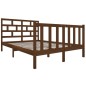 vidaXL Estructura de cama madera maciza pino marrón miel 120x190 cm vidaXL Estructura de cama madera maciza pino marrón miel 120x190 cm