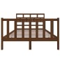 vidaXL Estructura de cama madera maciza pino marrón miel 120x190 cm vidaXL Estructura de cama madera maciza pino marrón miel 120x190 cm