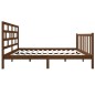 vidaXL Estructura de cama madera maciza pino marrón miel 120x190 cm vidaXL Estructura de cama madera maciza pino marrón miel 120x190 cm